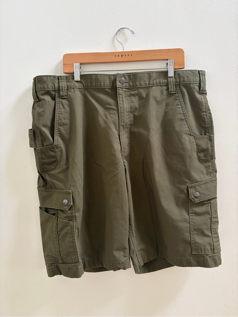 Carhartt Olive Green Ripstop Cargo Shorts - Picture 5 of 5